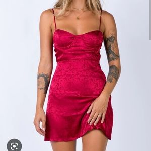 Red Princess Polly mini dress